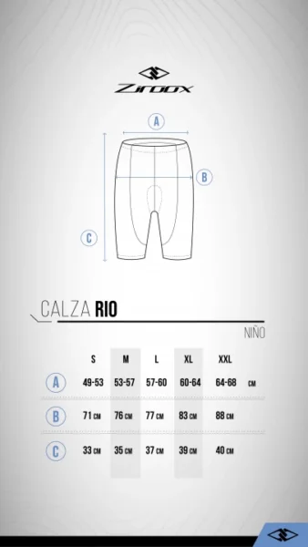 CALZA DE CICLISMO CORTA NIÑOS ZIROOX - Image 4